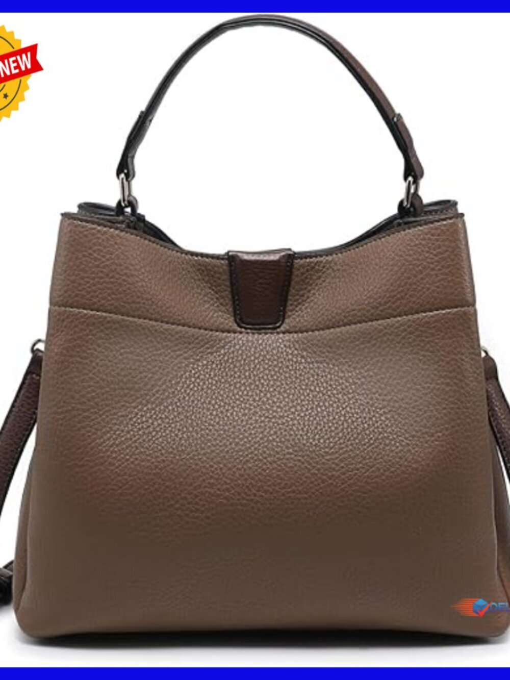 Vegan Leather Satchel Hobo Tote Bag with Adjustable Strap for Women